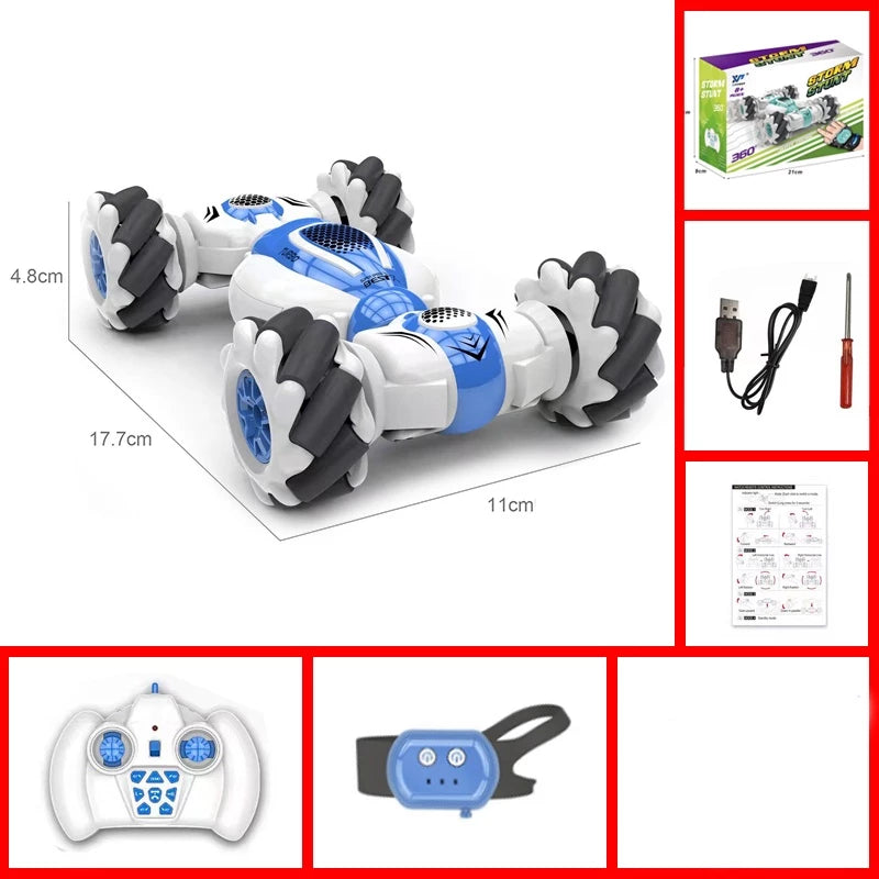 Carro RC Com Rotação Por Gestos 2 Controles