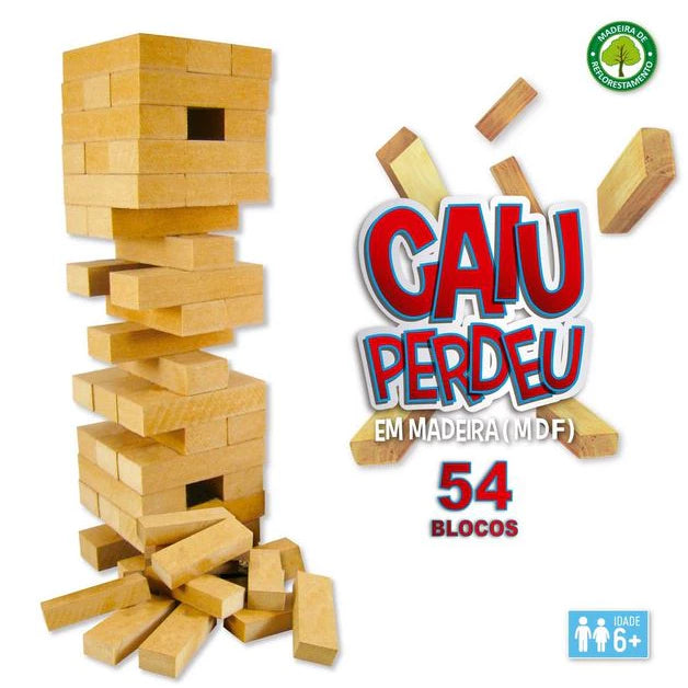 Jogo Caiu Perdeu Torre Maluca De Equilíbrio