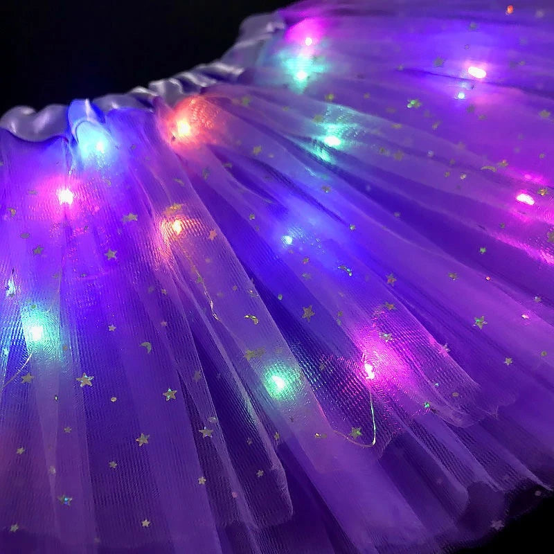 Brilhe com Estilo: Fantasia Saia Tule com LEDs para Carnaval, Festas e Bailarina – Modelos Diversos