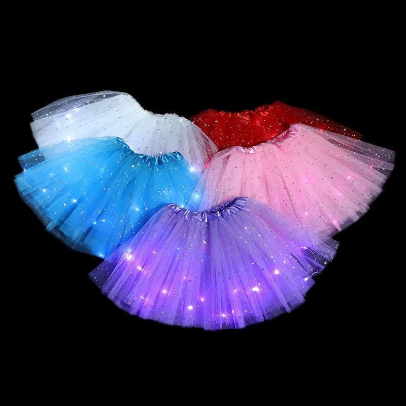 Brilhe com Estilo: Fantasia Saia Tule com LEDs para Carnaval, Festas e Bailarina – Modelos Diversos