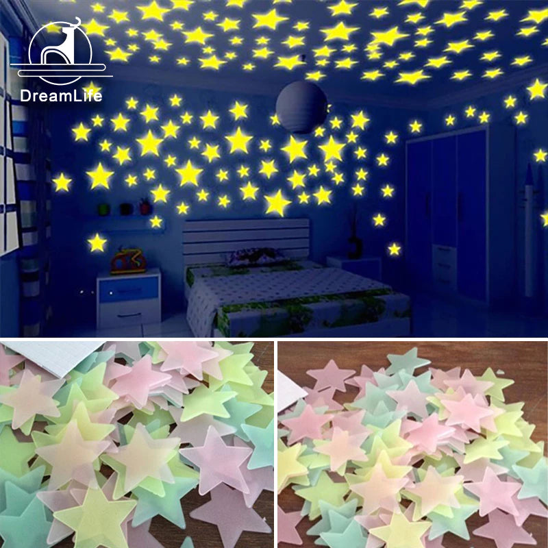 Mini Estrelas Brilhantes Adesivas - Decoração que Ilumina Seus Sonhos! 🌟✨