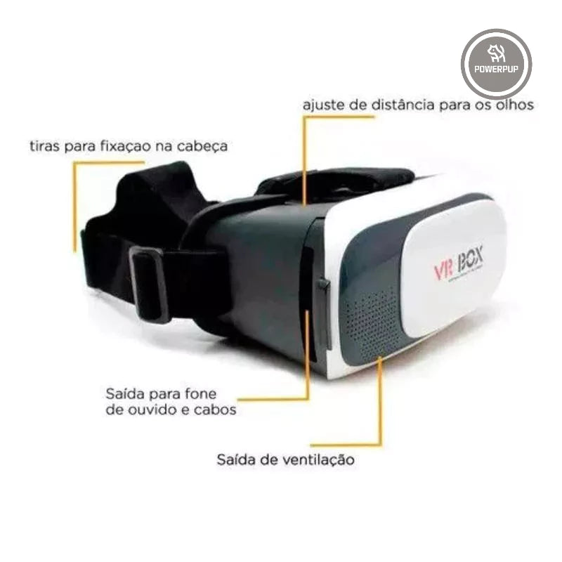 Óculos De Realidade Virtual+Controle Vr Box