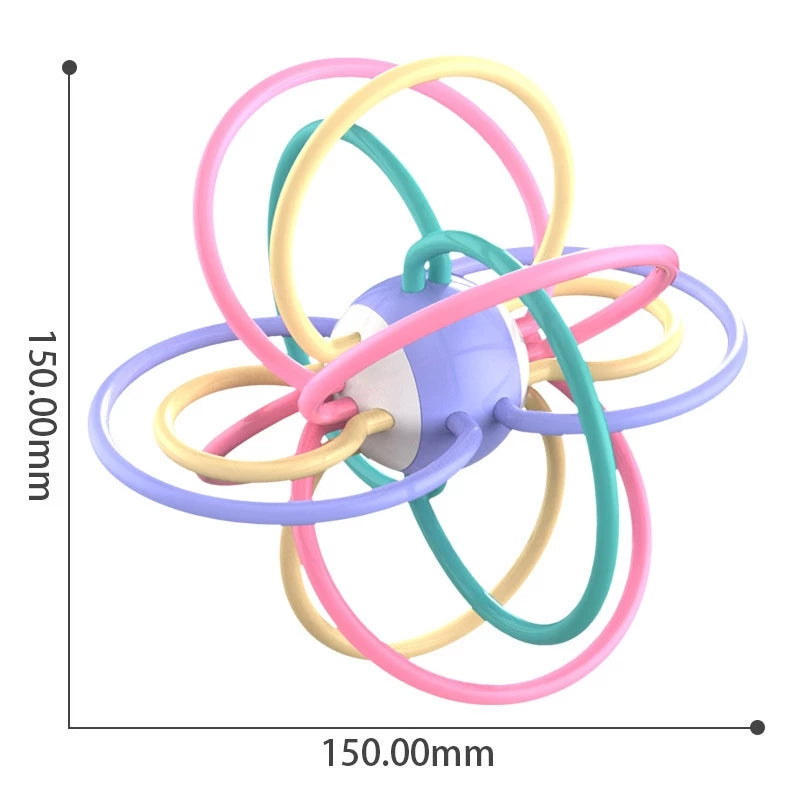 Agarrar Brinquedo Educativo Bebê 0-3 Anos Bola De Dentição Guizo