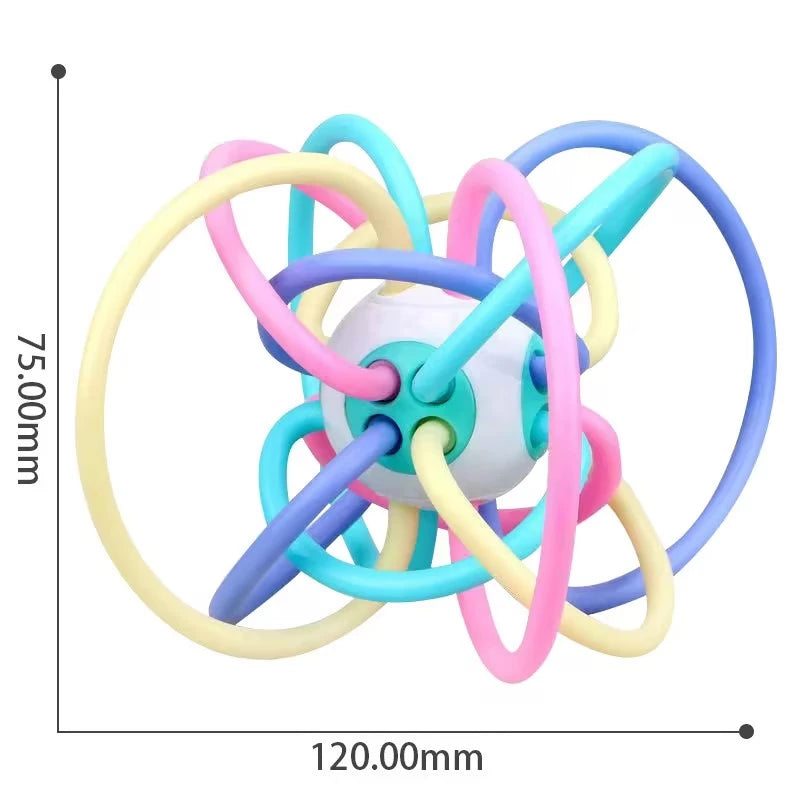 Agarrar Brinquedo Educativo Bebê 0-3 Anos Bola De Dentição Guizo